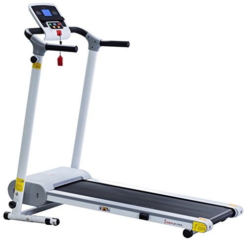 Sunny Health & Fitness Electric Walking Folding Treadmill with LCD Display and Tablet Holder, 220 LB Max Weight Image